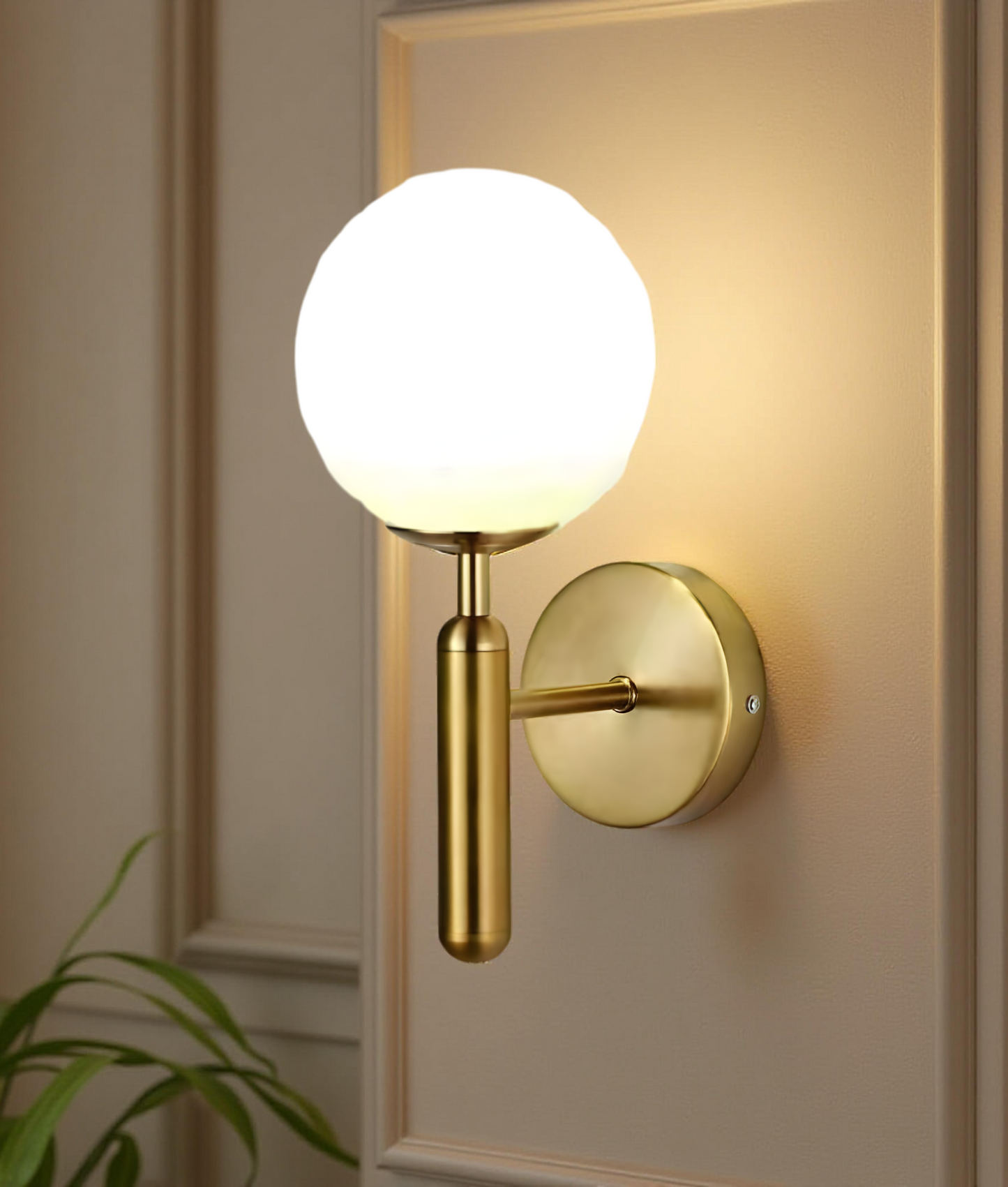 MODERN GLASS BALL WALL LAMP