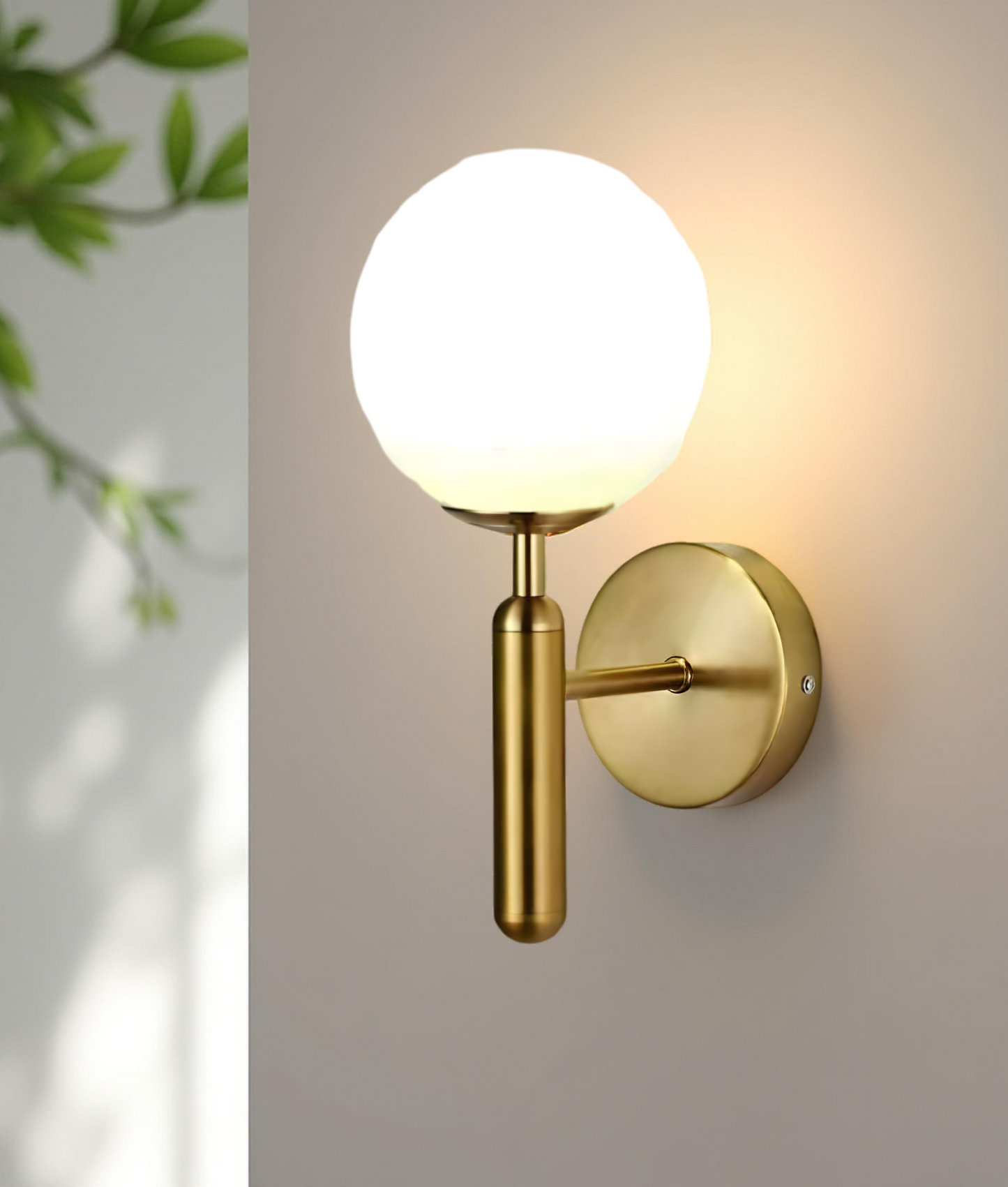 MODERN GLASS BALL WALL LAMP