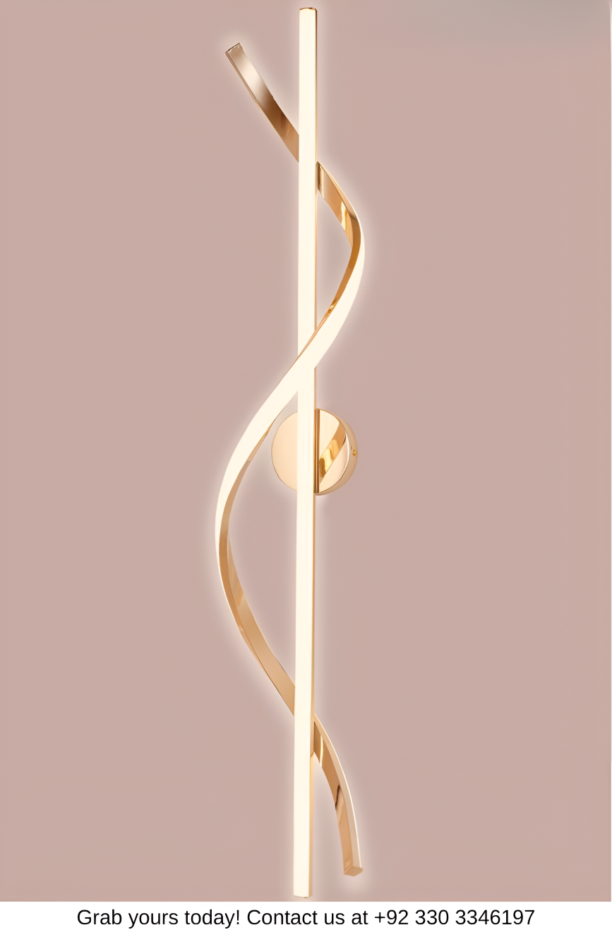 40 INCH LONG SPIRAL WALL LIGHT