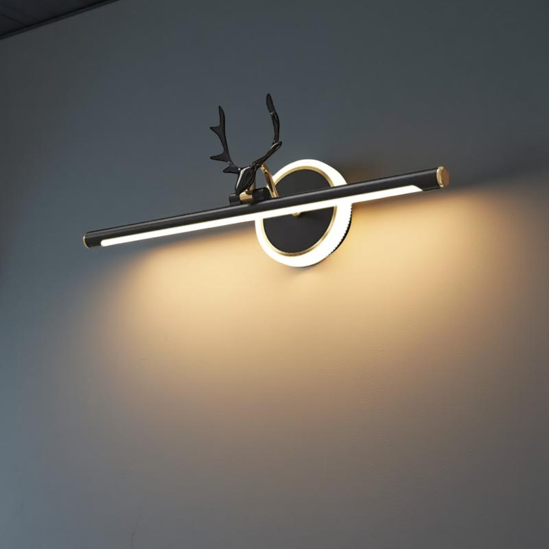 BLACK & GOLD MIRROR LIGHT