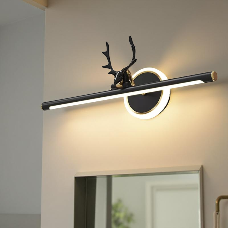 BLACK & GOLD MIRROR LIGHT