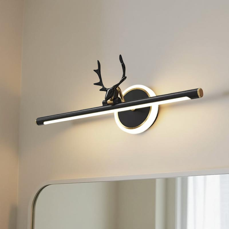 BLACK & GOLD MIRROR LIGHT