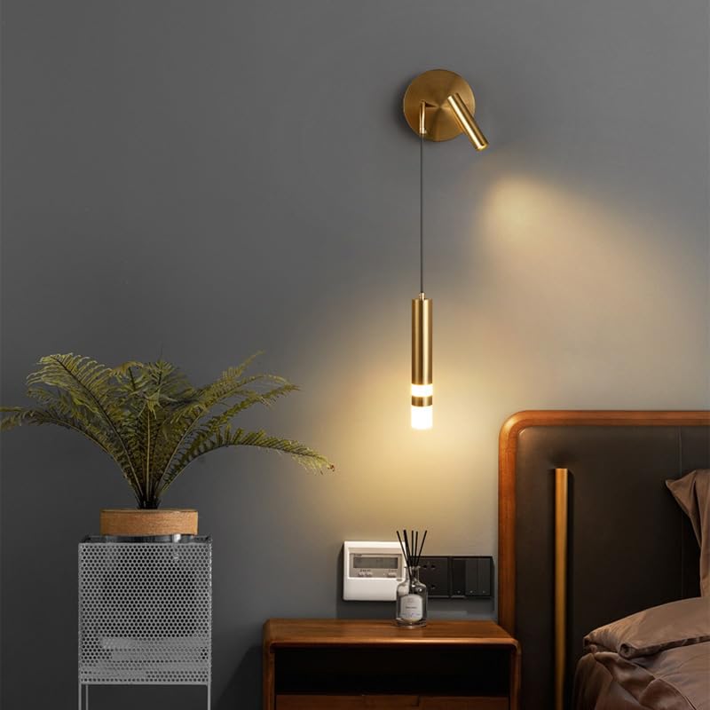 BEDSIDE WALL LIGHT WITH SPOT LIGHT