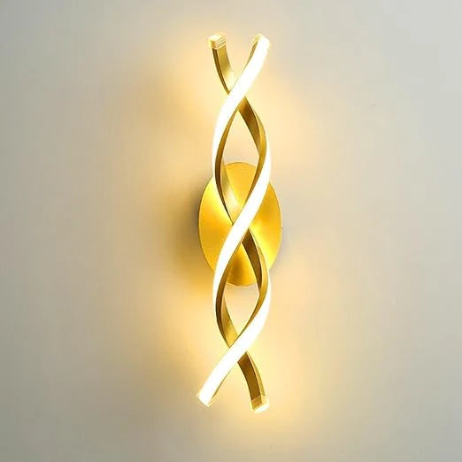 GOLDEN SPIRAL WALL SCONCE