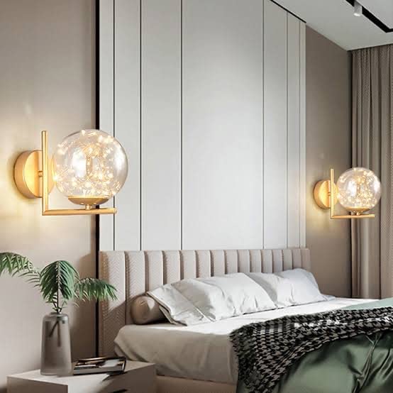 DECORATIVE LED GLASS BALL WALL LAMP