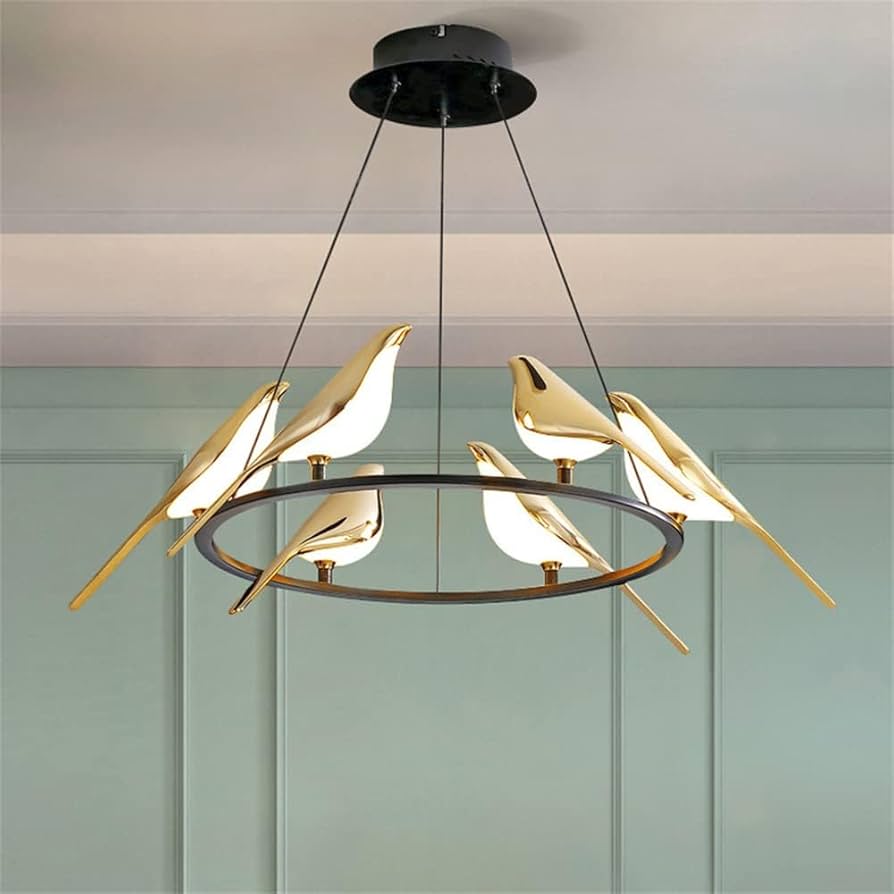 GOLD BIRD CHANDELIER