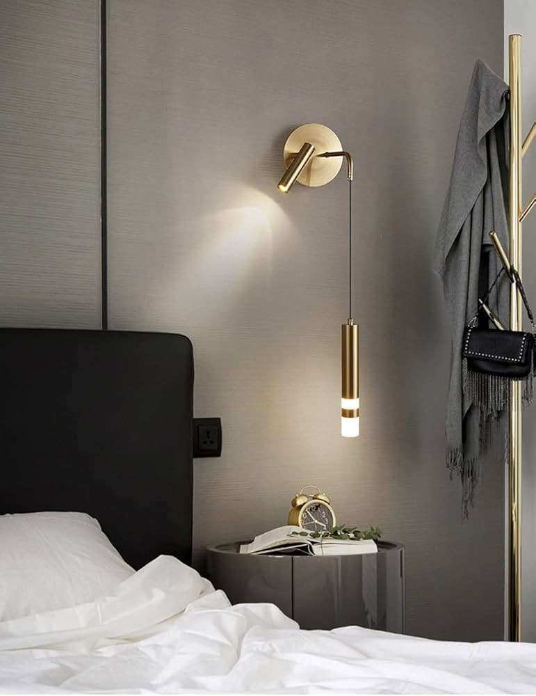 BEDSIDE WALL LIGHT WITH SPOT LIGHT