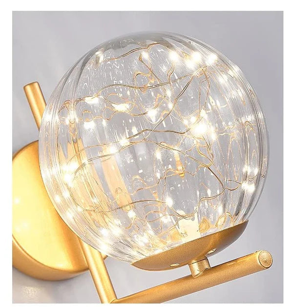DECORATIVE LED GLASS BALL WALL LAMP