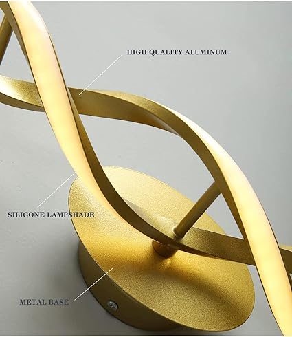 GOLDEN SPIRAL WALL SCONCE