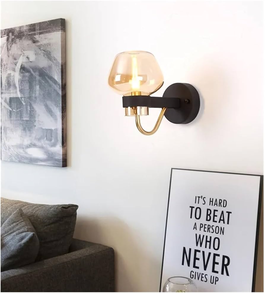 BLACK DOME WALL LAMP