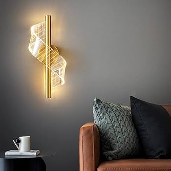 GOLD SWIRL WALL LIGHT