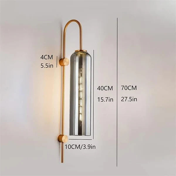 VINTAGE LINEAR GLASS WALLLIGHT