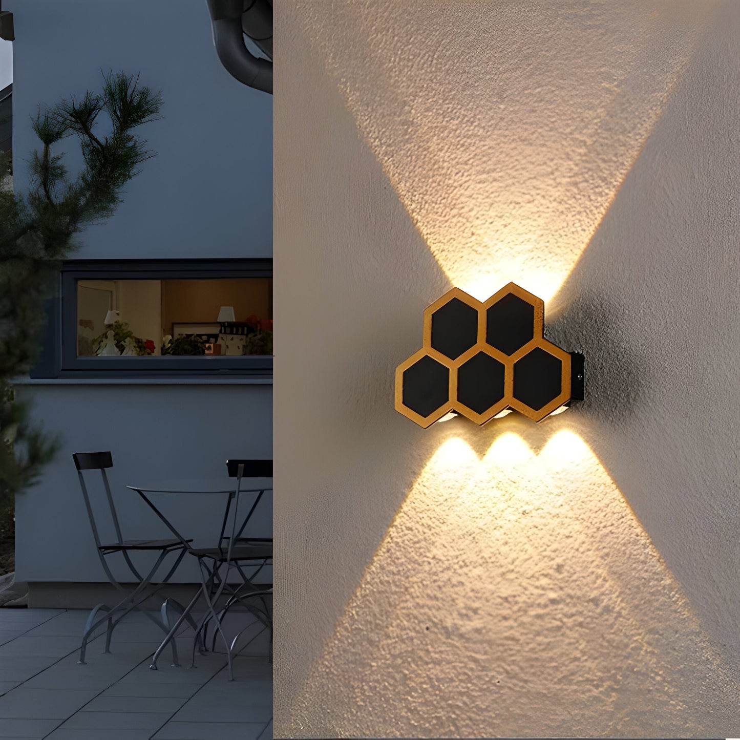 HONEYCOMB DESIGN OUTDOOR LIGHT