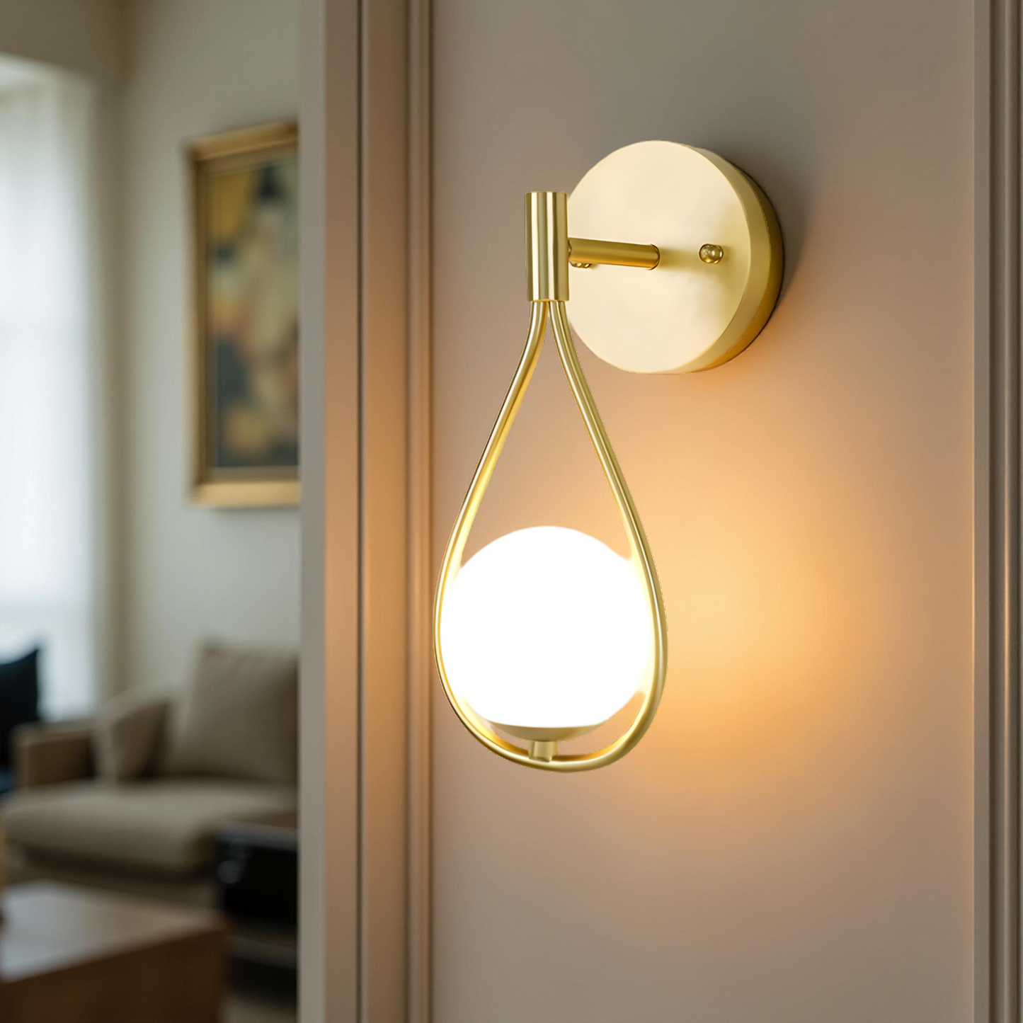 CRYSTAL GLOW WALL SCONCE