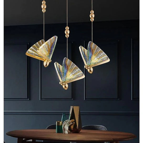GOLDEN BUTTERFLY HANGING LIGHT