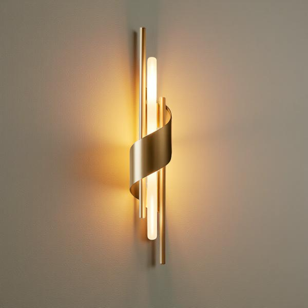 GOLDEN TWIST GLOW WALL LIGHT