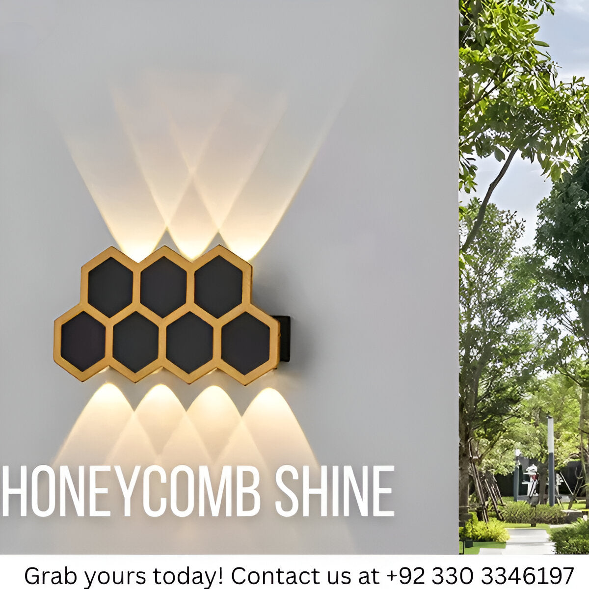 HONEYCOMB DESIGN OUTDOOR LIGHT