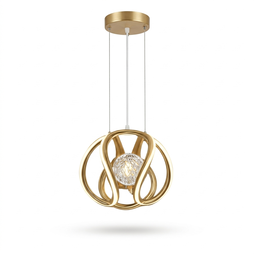GOLDEN HANGING PENDANT LIGHT