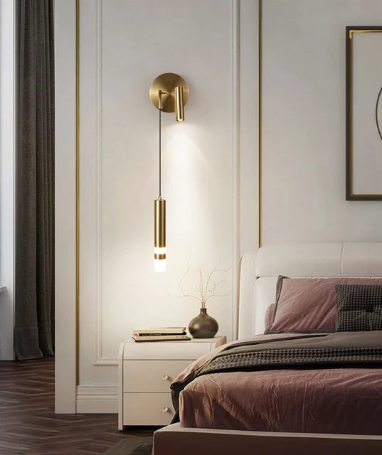 BEDSIDE WALL LIGHT WITH SPOT LIGHT