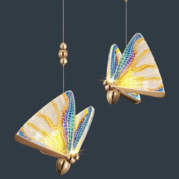 GOLDEN BUTTERFLY HANGING LIGHT