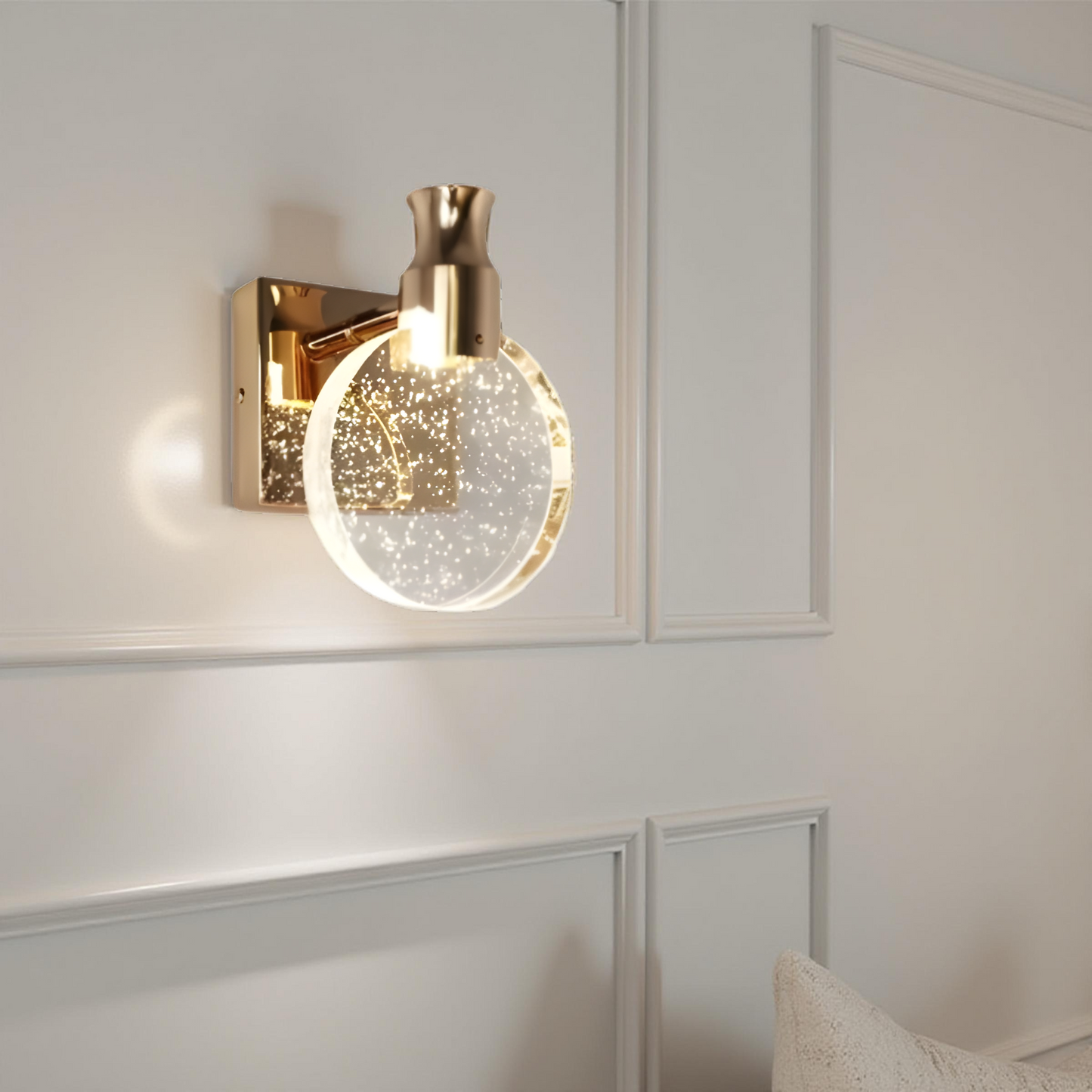 CRYSTAL GLASS WALL LAMP