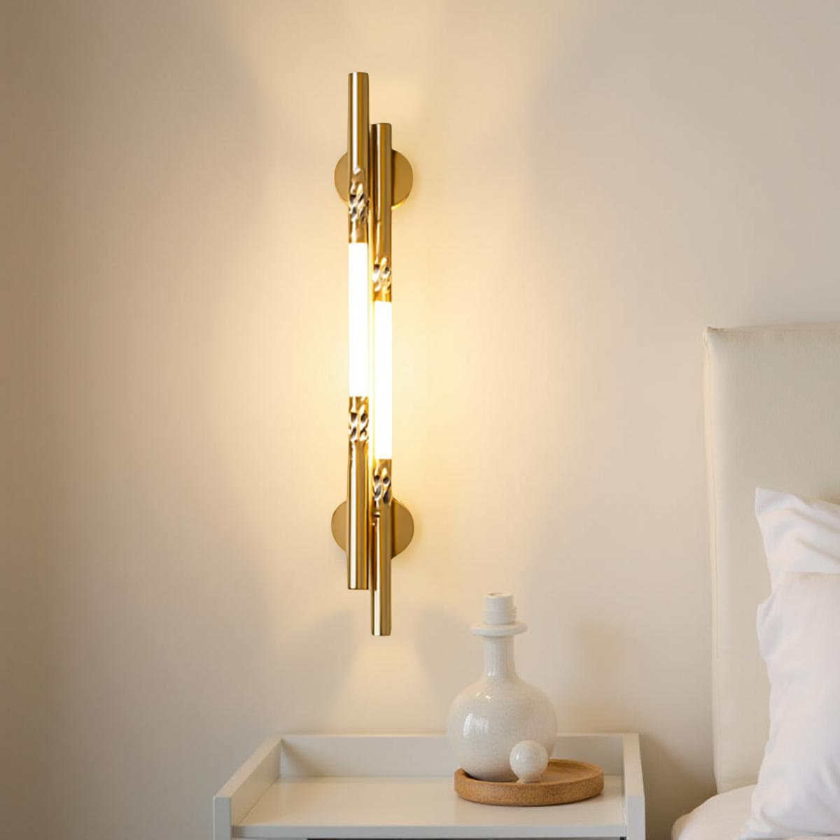 MODERN GOLDEN WALL LAMP FOR BEDROOM & LIVING ROOM