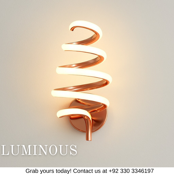 MODERN SPIRAL WALL LIGHT