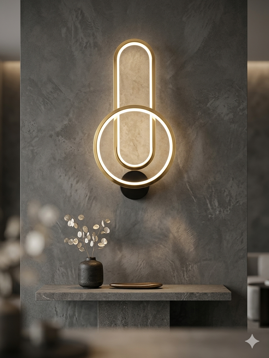 MODERN ROUND WALL LIGHT - WALL LAMP