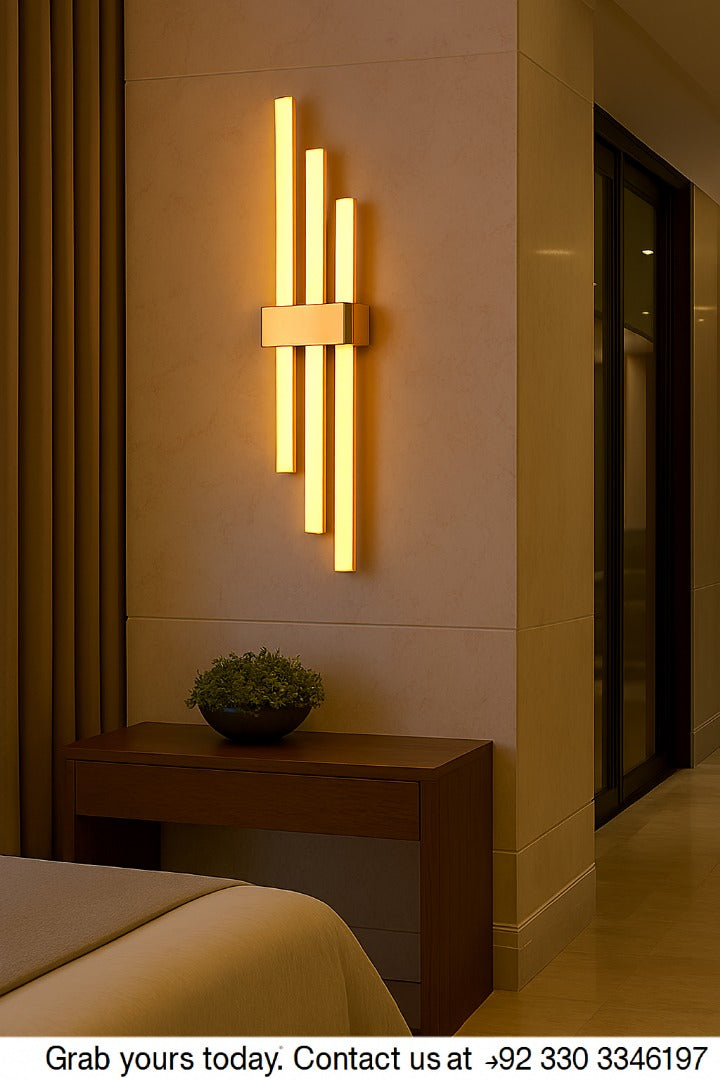 Modern Golden Bar Wall Light- Elegant Lamp for Bedroom & Dining