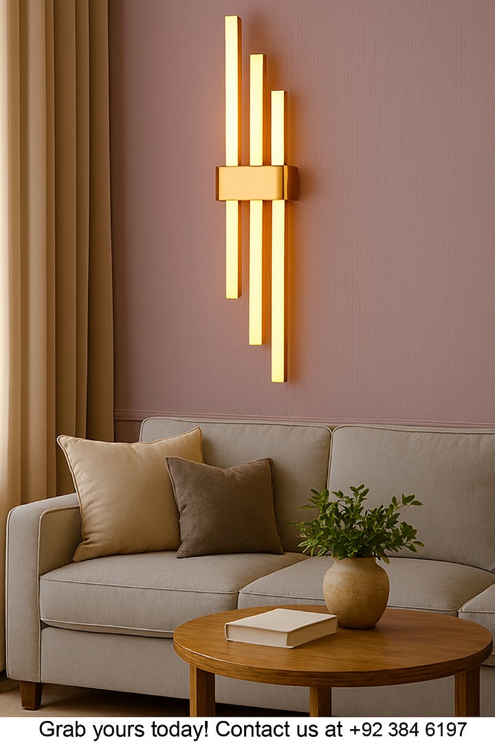 Modern Golden Bar Wall Light- Elegant Lamp for Bedroom & Dining