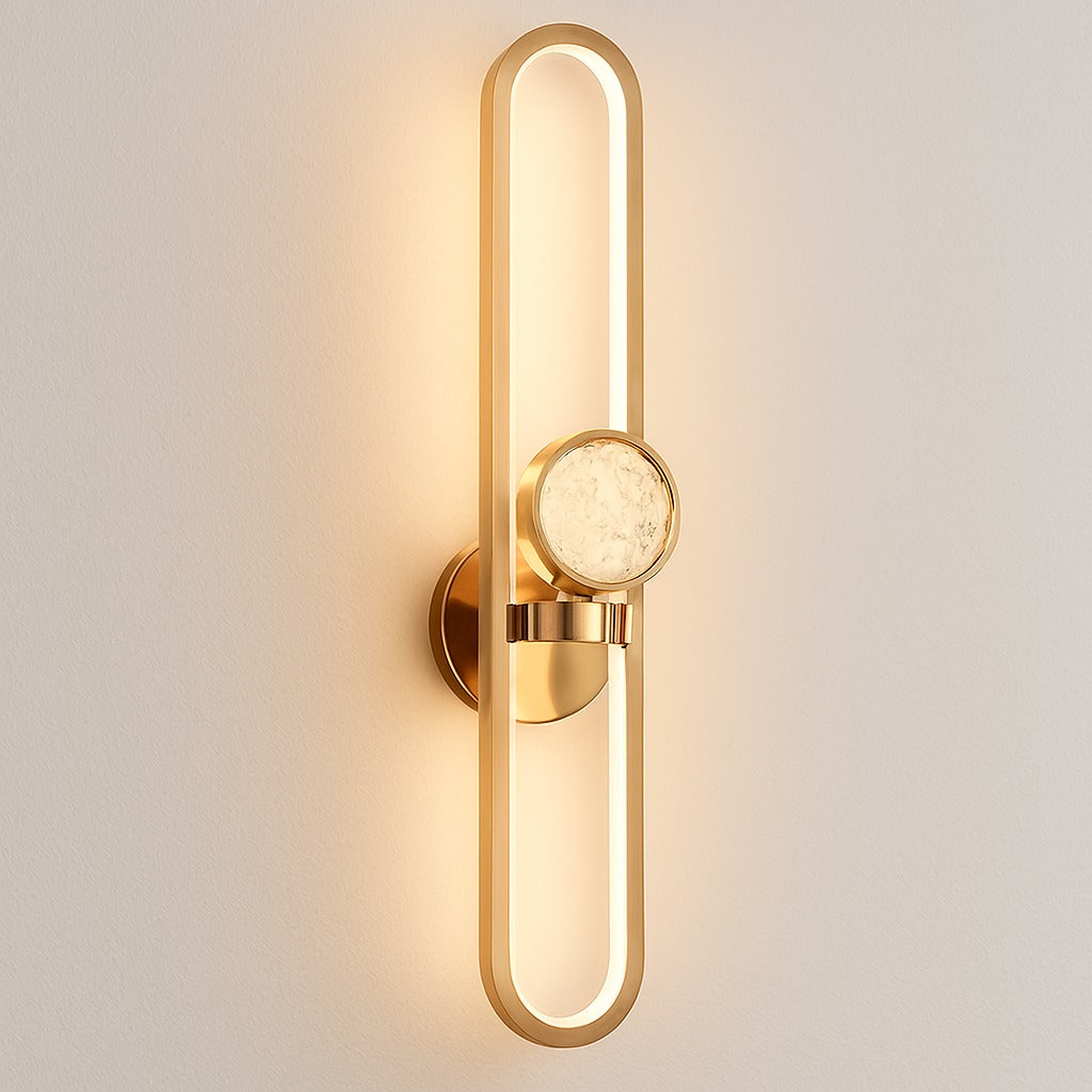 Modern Golden Loop Wall Light