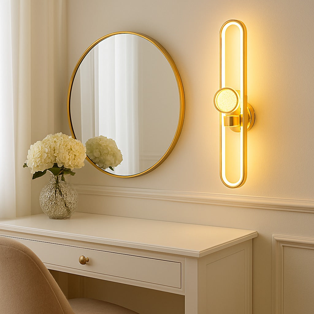 Modern Golden Loop Wall Light