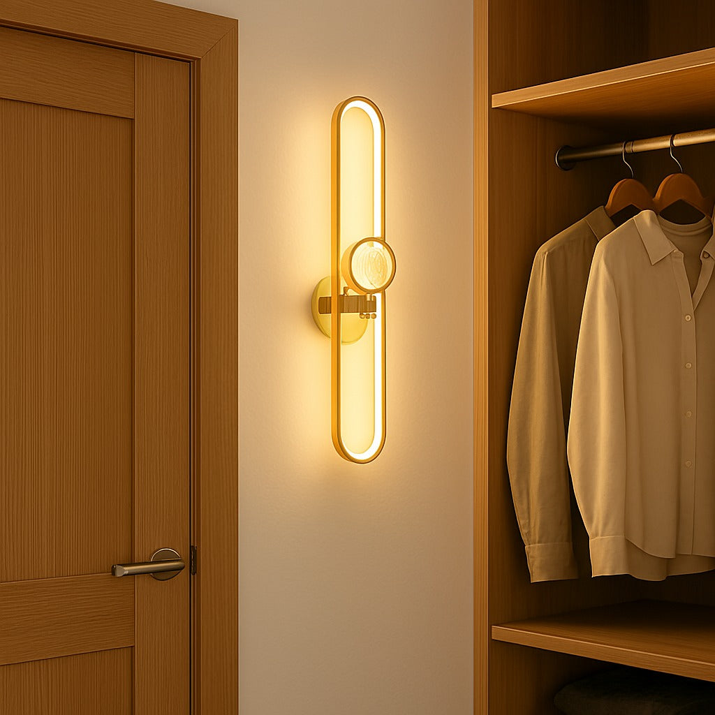 Modern Golden Loop Wall Light