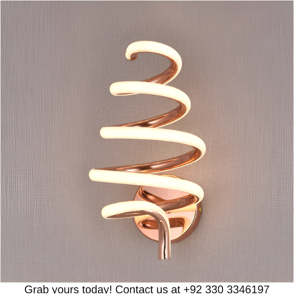 MODERN SPIRAL WALL LIGHT