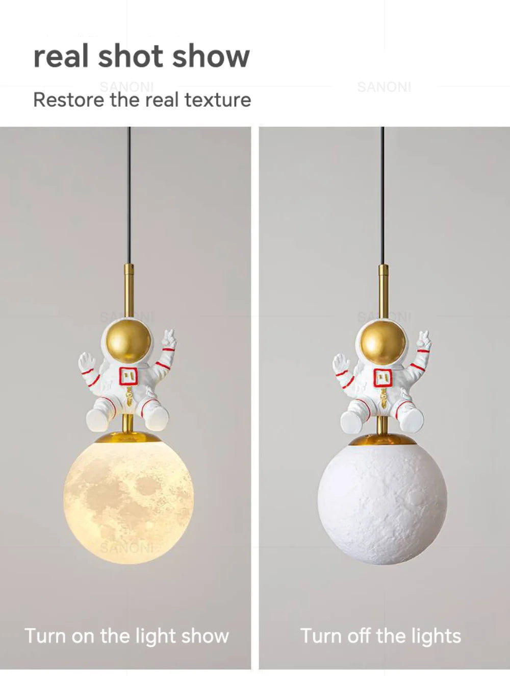 ASTRONAUT HANGING LIGHT