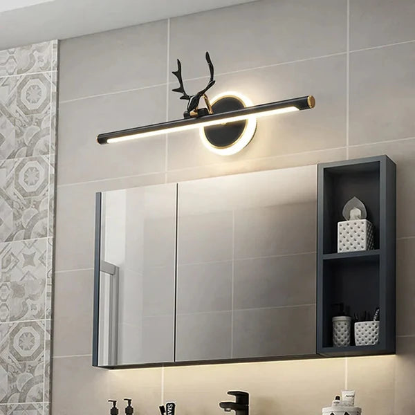 BLACK & GOLD MIRROR LIGHT