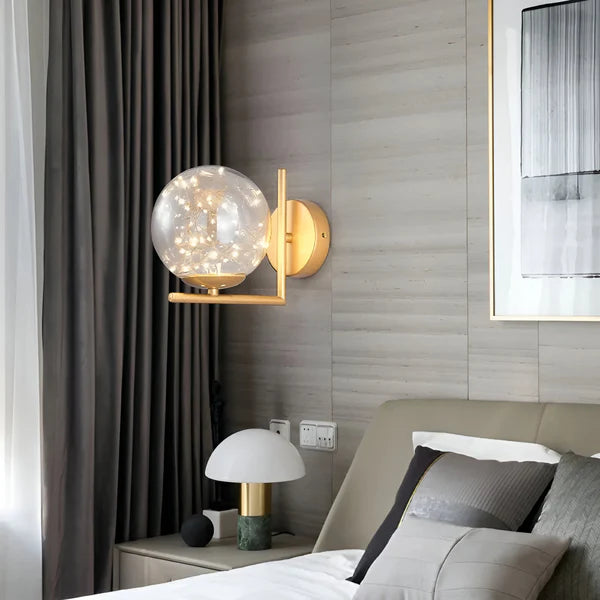 DECORATIVE LED GLASS BALL WALL LAMP