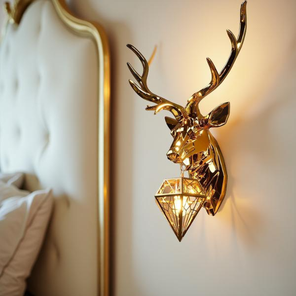 DIAMOND DEER WALL LIGHT
