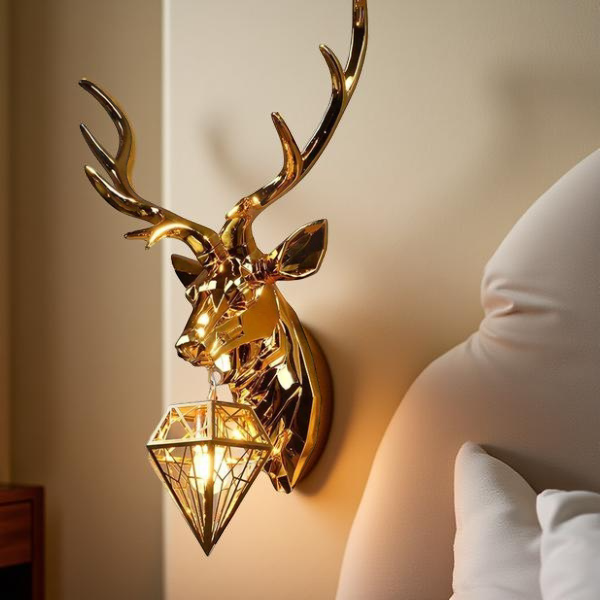 DIAMOND DEER WALL LIGHT