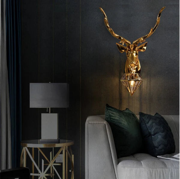 DIAMOND DEER WALL LIGHT