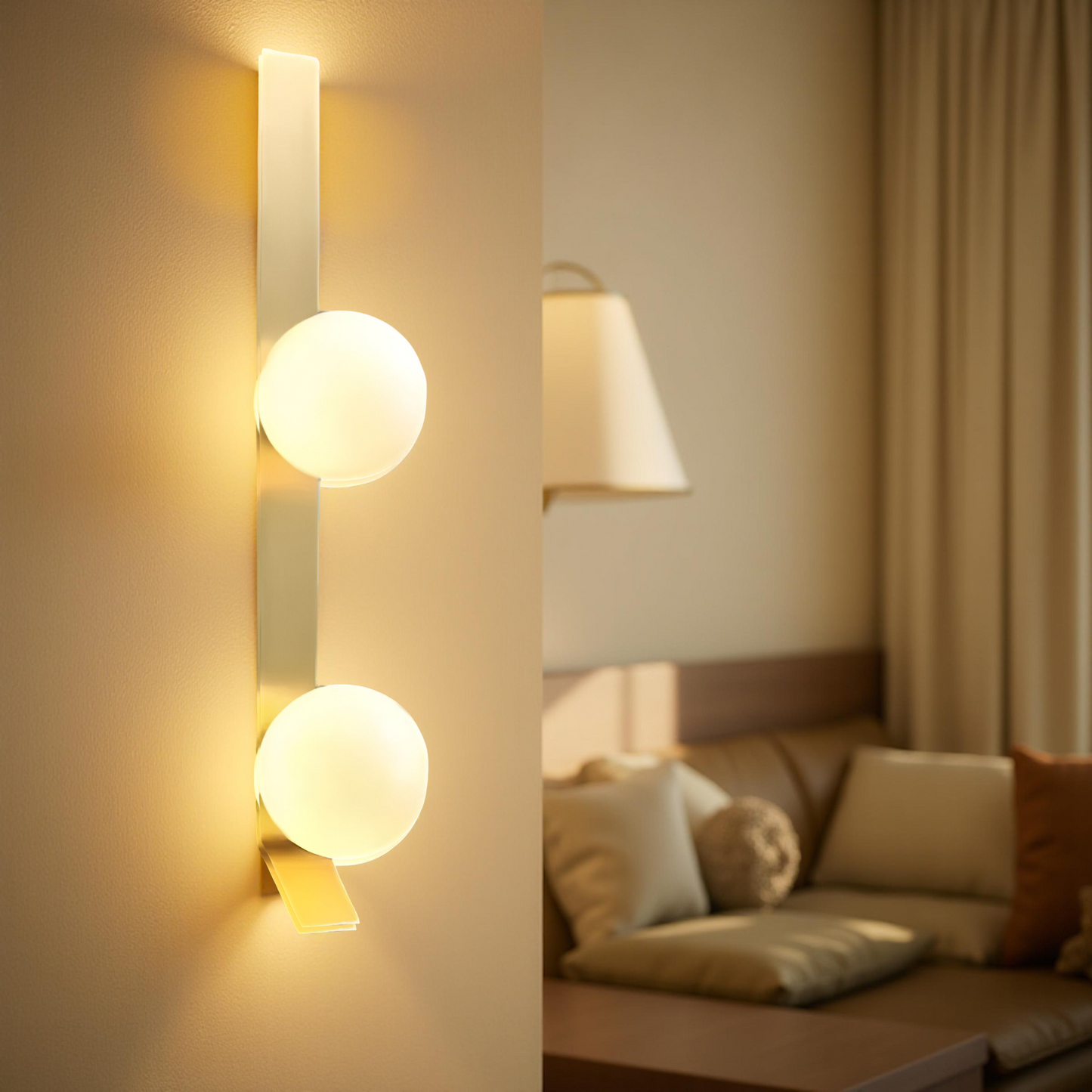 TWIN MOON GLOW WALL LIGHT