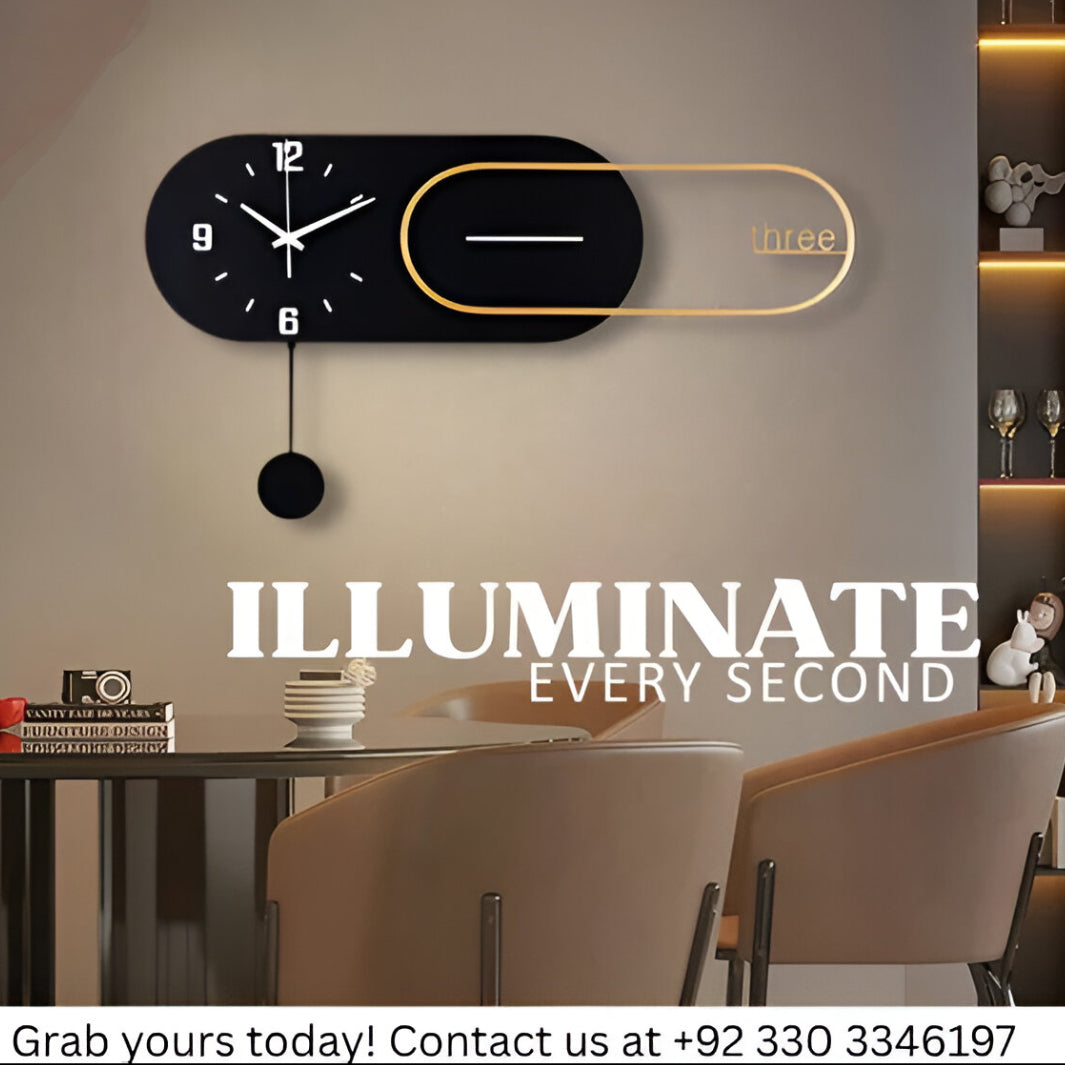 MINIMAL LED CLOCK WALL LIGHT