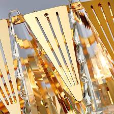 GOLDEN CRYSTAL CHANDELIER