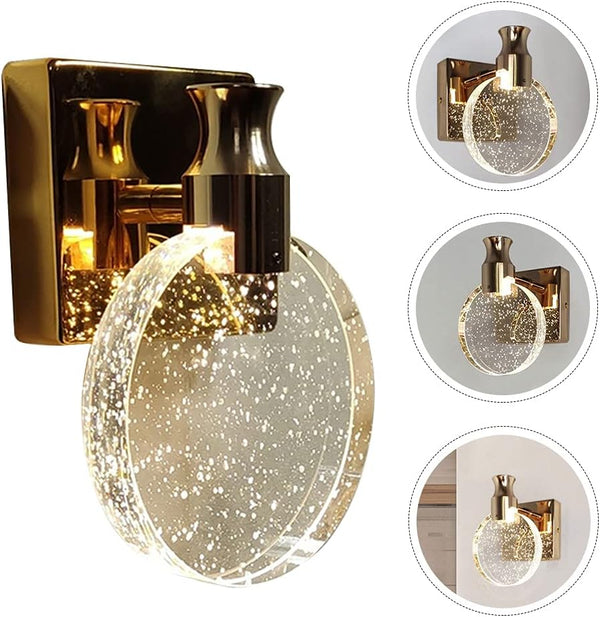 CRYSTAL GLASS WALL LAMP