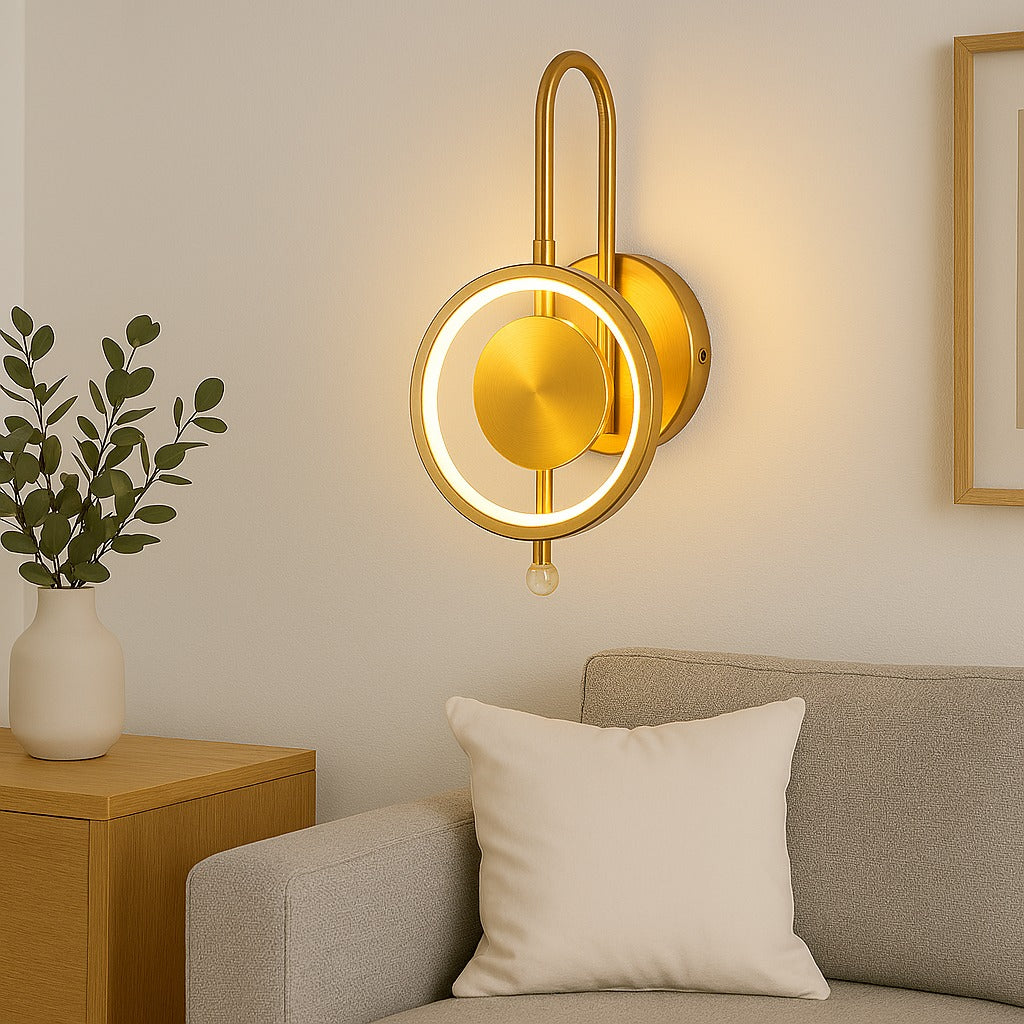 GOLDEN RING WALL LIGHT