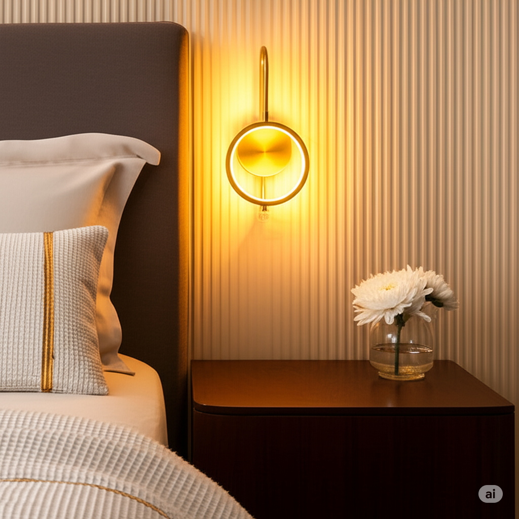 GOLDEN RING WALL LIGHT