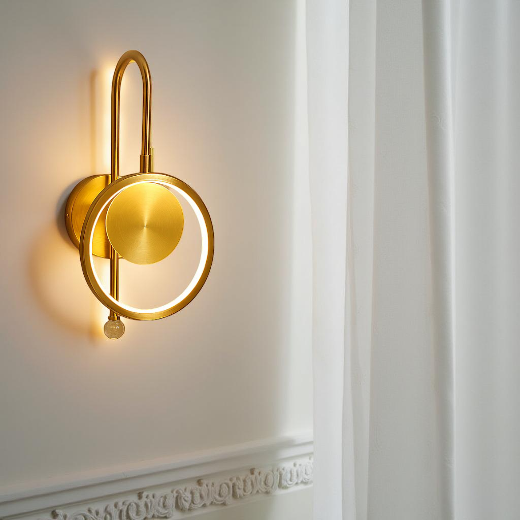 GOLDEN RING WALL LIGHT