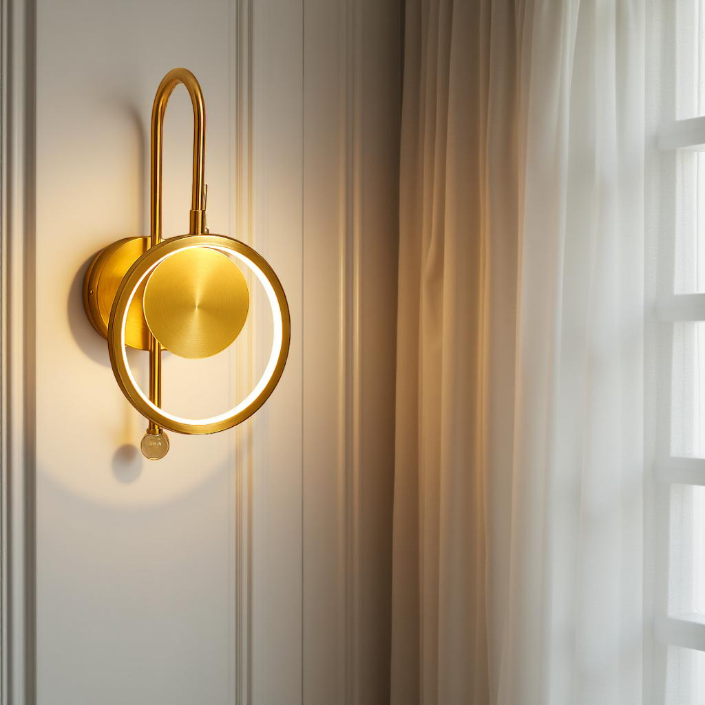 GOLDEN RING WALL LIGHT
