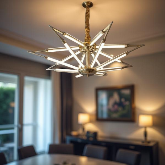 ELEGANT STAR GLOW CEILING CHANDELIER