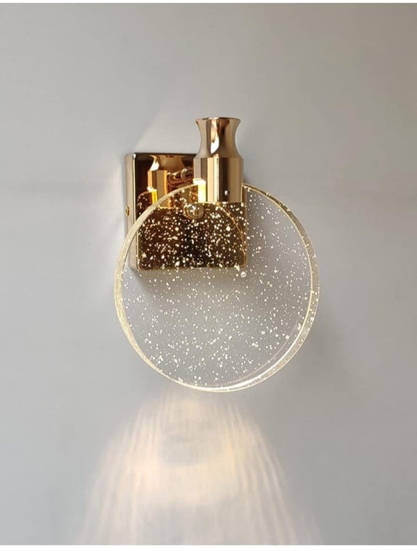 CRYSTAL GLASS WALL LAMP